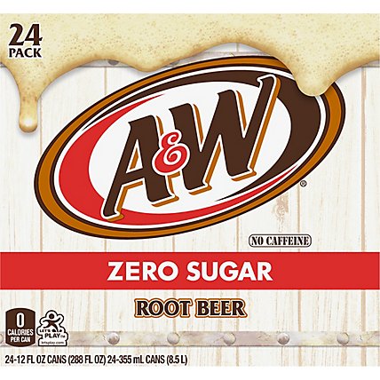 A&W Diet Root Beer - 24-12 Fl. Oz. - Image 6