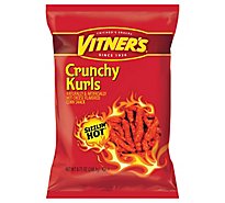Vitners Kurls Crunchy Sizzlin Hot Cheese Big Bag - 8.75 Oz