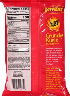 Vitners Hot Cheese Kurls - 5.75 Oz - Image 6