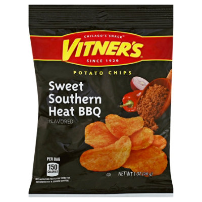 Vitners Sweet Southern Hot Barbeque Chips 1 Oz Pavilions
