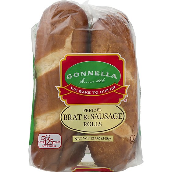 Gonnella Rolls Bratwurst Sausage Pretzel - 12 Oz