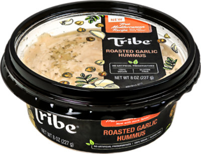 Tribe Hummus All Natural Roasted Garlic - 8 Oz - Image 2