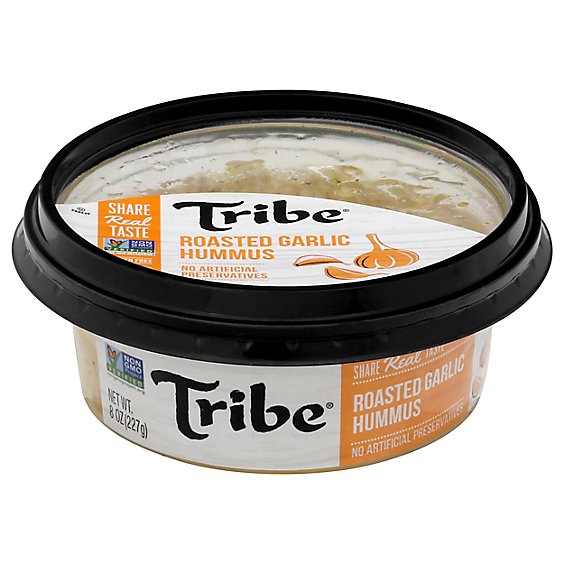 Tribe Hummus All Natural Roasted Garlic - 8 Oz