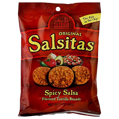 El Sabroso Salsitas Spicy Salso Tortilla Chips - 3 Oz