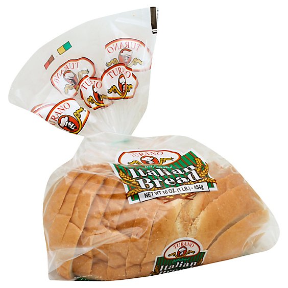 Turano  Bread Sliced Ready Italian - 16 Oz