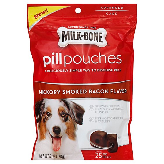 Milkbone Pill Pouch Bacon - 6 Oz
