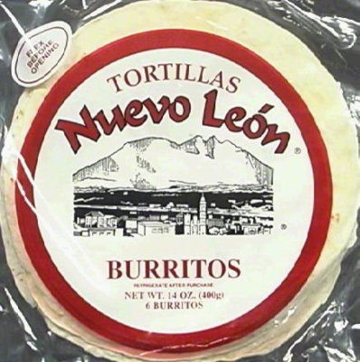 Tortillas Nuevo Leon Burritos , 14.0 Oz - 14 Oz - Image 1