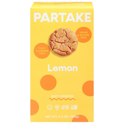 Partake Foods Cookies Soft Baked Lemon - 5.50 Oz - Image 3