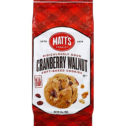 Matts Cookies Cranberry Walnut - 14 Oz - Image 2