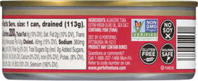 Bella Portofino Solid White Albacore Tuna In Ex Virgin Olv Oil Wezo Canned - 4.5 Oz - Image 6