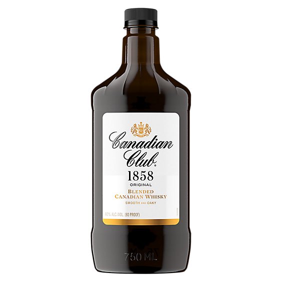 Canadian Club Whisky Blended Canadian 80 Proof - 750 Ml