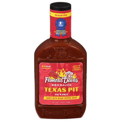 Famous Dave's Texas Pit BBQ Sauce - 19 Oz - Image 1