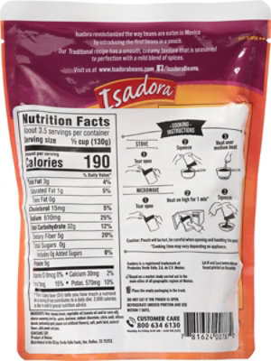 Isadora Tex-Mex Reried - 15.2 Oz - Image 6