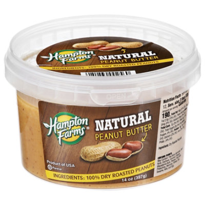 Hampton Natural Peanut Butter - 14 Oz - Image 1