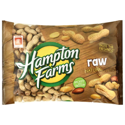 Hampton Farms Peanuts Natural Raw - 24 Oz - Image 2