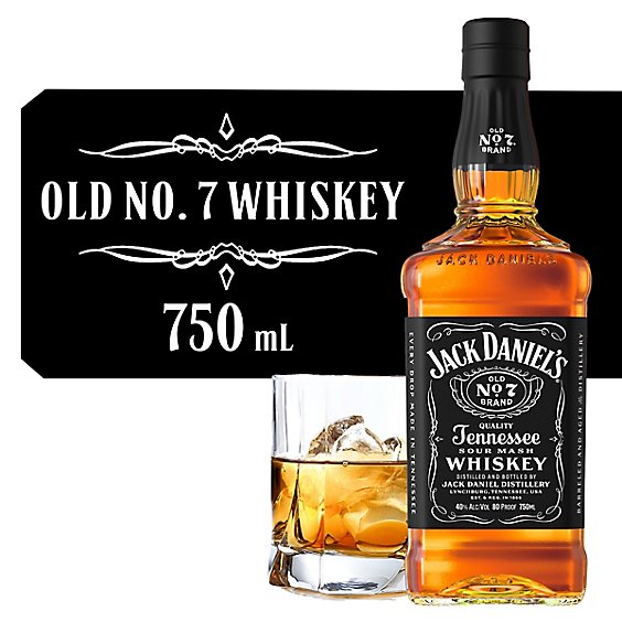 Jack Daniels Old No. 7 Tennessee Whiskey 80 Proof In Bottle Jack Daniels Old No. 7 Tennessee Whiskey 80 Proof In Bottle