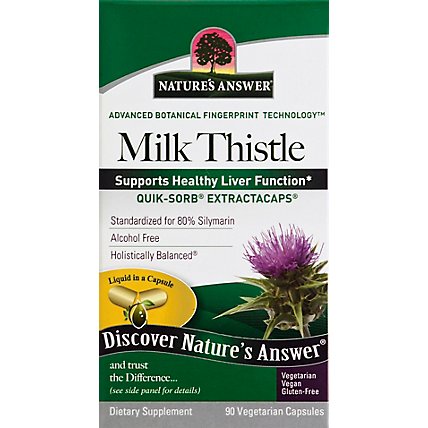 Natures Answer Milk Thistle - 90 Count - Image 2