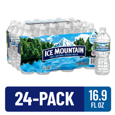 Ice Mountain Mini Natural Spring Water, 8 Fl. Oz., 12 Count