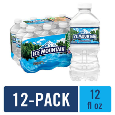 Ice Mountain Spring Water, 100% Natural 12 Ea, Bottled Water Multi-Pack