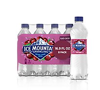 Ice Mountain 100% Natural Spring Water Sparkling Black Cherry - 8-16.9 Fl. Oz.
