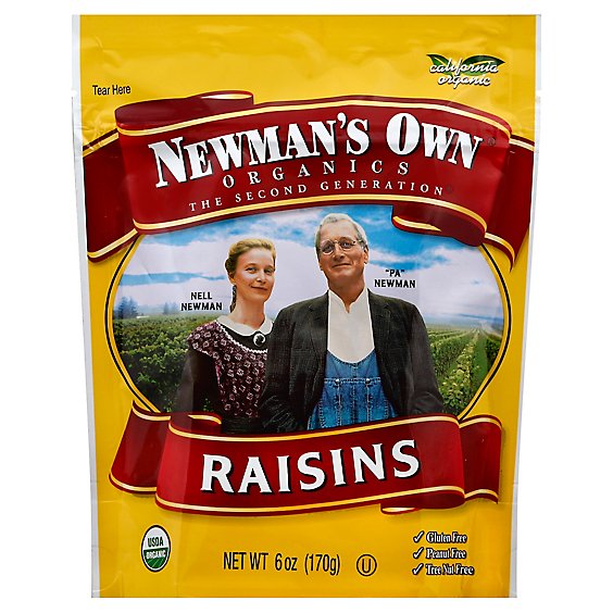 Newmans Own Raisins Organic - 6 Oz