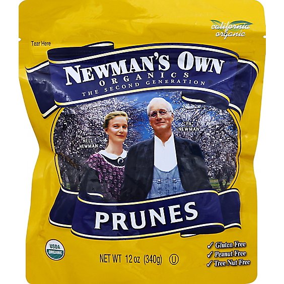 Newmans Own Organics Prunes - 12 Oz
