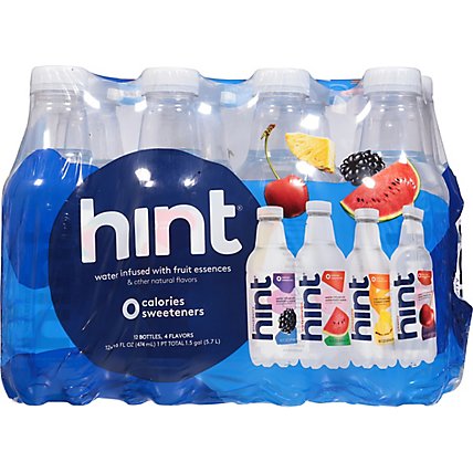 hint Water Infused With Blackberry Pineapple Watermelon & Cherry Variety Pack - 12-16 Fl. Oz. - Image 6