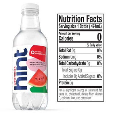 hint Water Infused With Blackberry Pineapple Watermelon & Cherry Variety Pack - 12-16 Fl. Oz. - Image 4