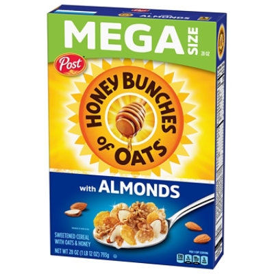 Post Honey Bunches of Oats With Almonds Heart Healthy Breakfast Cereal Large Box - 28 Oz - Image 4