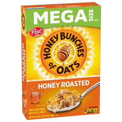 Post Honey Bunches of Oats Honey Roasted Heart Healthy Breakfast Cereal Large Box - 28 Oz - Image 2