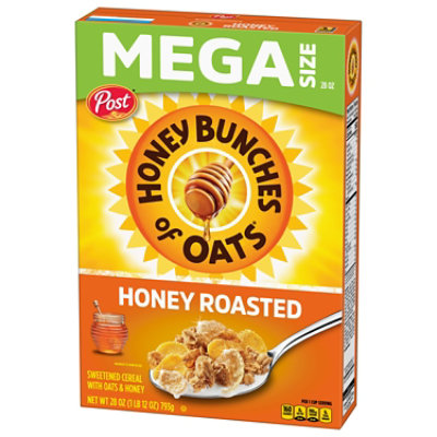 Post Honey Bunches of Oats Honey Roasted Heart Healthy Breakfast Cereal Large Box - 28 Oz - Image 4