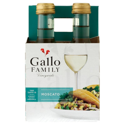 Gallo Family Vineyards Moscato White Wine -4-187 Ml - Image 2