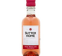 Sutter Home Pink Moscato Rose Wine Bottle 1 Count - 187 ml