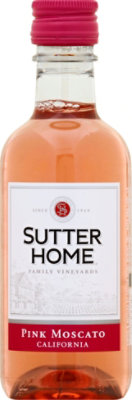 Sutter Home Pink Moscato Rose Wine Bottle 1 Count - 187 ml - Image 1