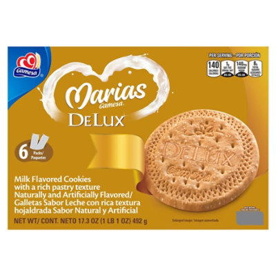 Gamesa Marias Cookies, 4 Count, 4.9 Oz. Packs - 17.3 Oz