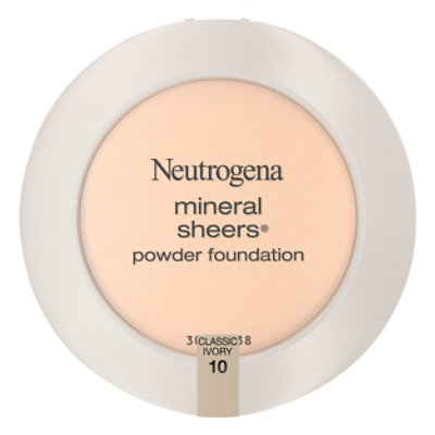 Neutrogena Mineral Sheers Foundation Powder Classic Ivory 10 - 0.34 Oz - Image 3