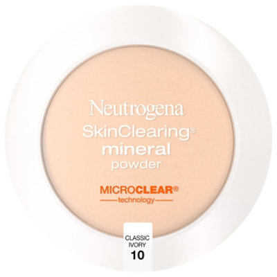 Neutrogena SkinClearing Powder Mineral Acne Classic Ivory 10 - 0.38 Oz - Image 3