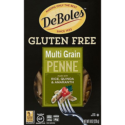 DeBoles Multi Grain Gluten Free Penne - 8 Oz - Image 2