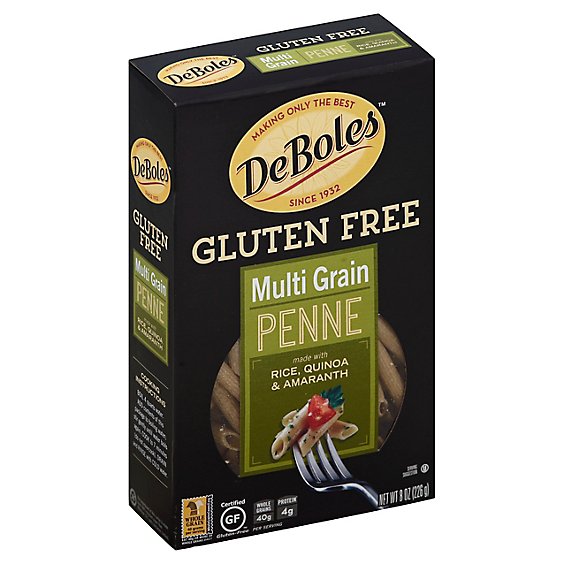 DeBoles Multi Grain Gluten Free Penne - 8 Oz