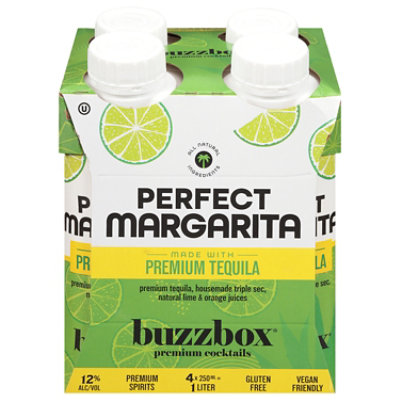 Buzzbox Premium Cocktails Perfect Margarita - 4-250 Ml - Image 1