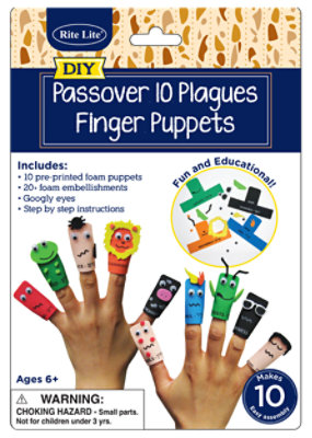 Rite Lite DIY Passover Ten Plagues Finger Puppets - Each - Image 1