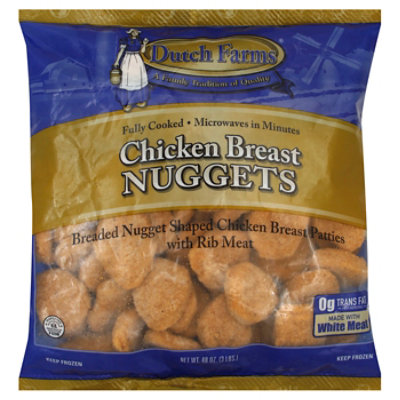 Dutch Farms Chicken Breast Nuggets - 3 Lb - Image 1