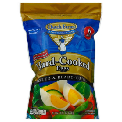 Dutch Farms Hard Boiled Eggs 6 Count 6 Count Safeway