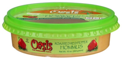 Oasis Hommus Roasted Red Pepper - 10 Oz - Image 1