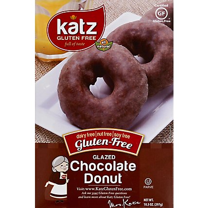 Katz Gluten Free Donuts Glazed Chocolate - 10.5 Oz - Image 2
