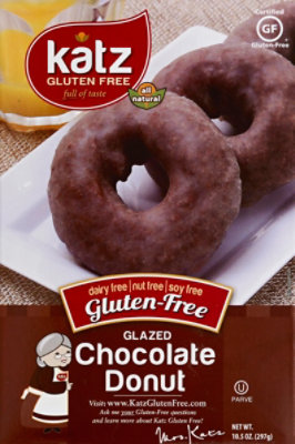 Katz Gluten Free Donuts Glazed Chocolate - 10.5 Oz - Image 2