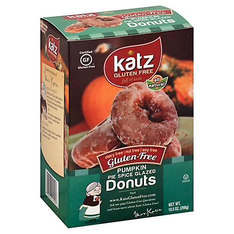 Katz Donut Gluten Free Pumpkin Pie Spice Glazed - 10.5 Oz
