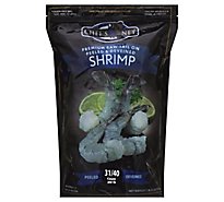 waterfront BISTRO Shrimp Raw Peeled & Deveined Tail On Large 31 To 40 Count - 32 Oz