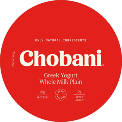 Chobani Whole Milk Plain Greek Yogurt - 32 Oz - Image 3