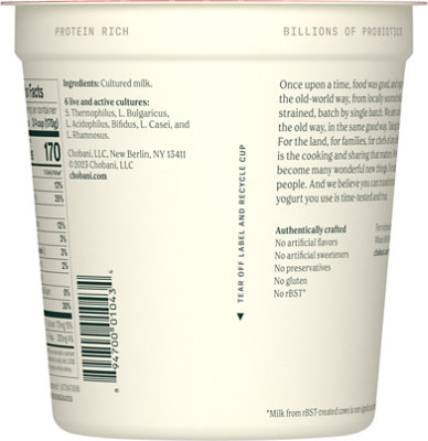 Chobani Whole Milk Plain Greek Yogurt - 32 Oz - Image 7